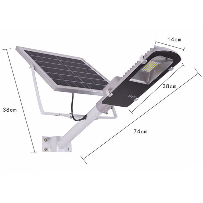 چراغ خیابانی خودکار قابل شارژ با استفاده از پنل خورشیدی HKV-AX01-50-1